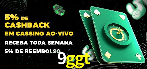 Promoções do cassino ao Vivo 9ggt